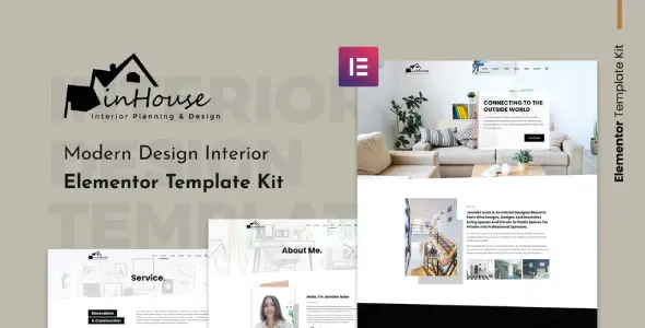 Inhouse – Modern Design Interior Elementor Template Kit